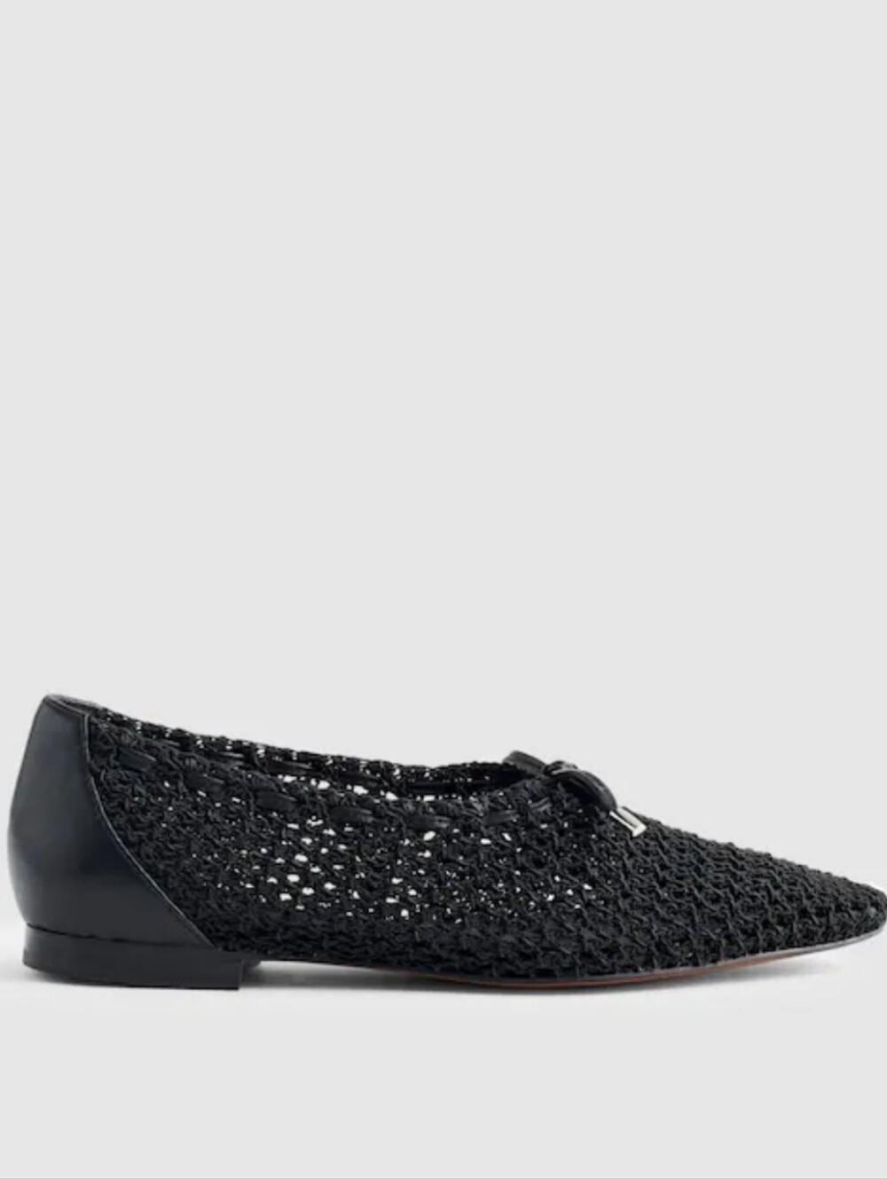 Madewell Mylie Ballet Flat- Fishnet - True Black